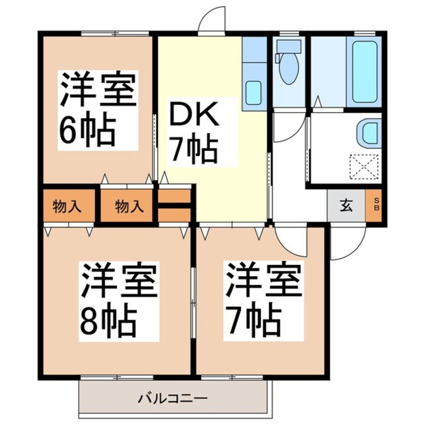 間取図 サンパレス