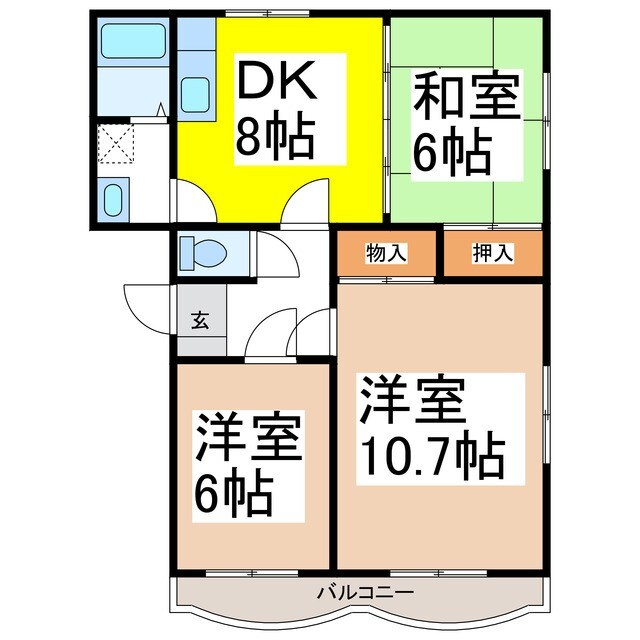 間取り図 アメニティニシザワ