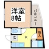 シティーアイ 1Kの間取り