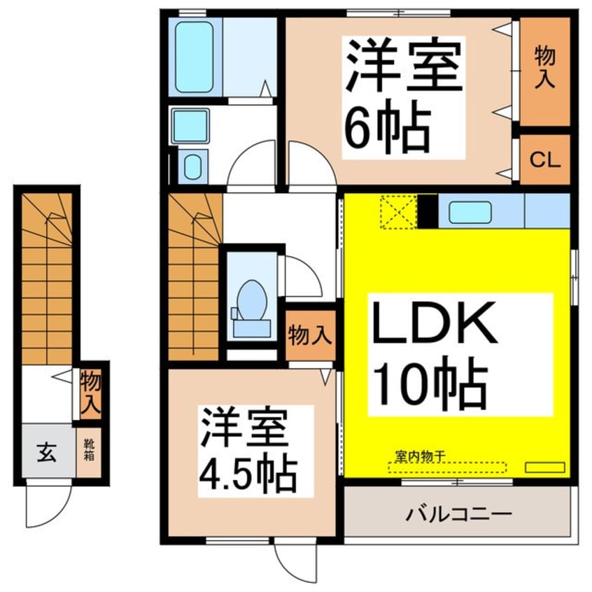 間取図 モダンコート金井田