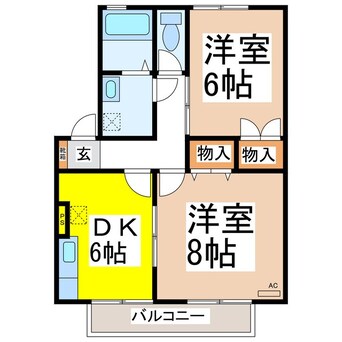 間取図 エバンスタウンコスモA