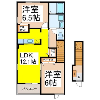 間取図 カーサベルデ