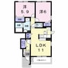 コンフォートＢ 2LDKの間取り