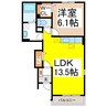 プロムナード 1LDKの間取り