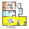 ソーラーハイツ 1LDKの間取り