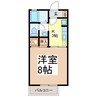 パラーシオ近藤Ｂ 1Kの間取り