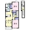 フランＢ 2LDKの間取り