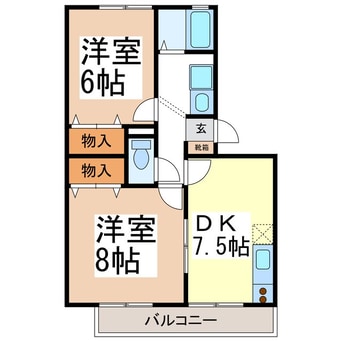 間取図 シャンボール新井Ａ棟