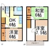 コーポ大北 3DKの間取り