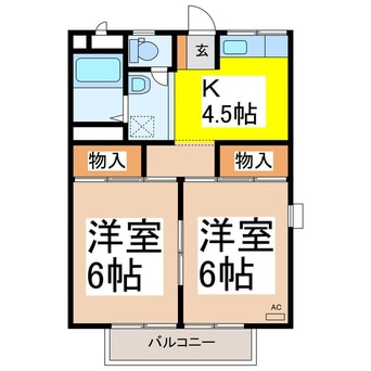 間取図 エステート中島　北館