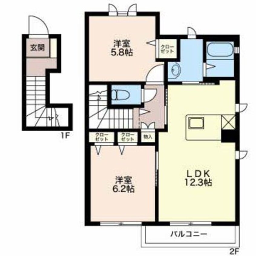 間取図 マストタウン三本柳