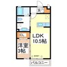 Recenteひがの 1LDKの間取り