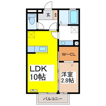 間取図 カーサプルメリア