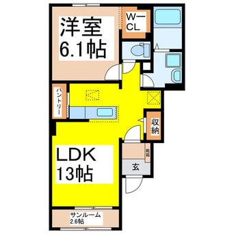 間取図 フィデールＡ