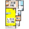 グレイス中氷鉋 1LDKの間取り