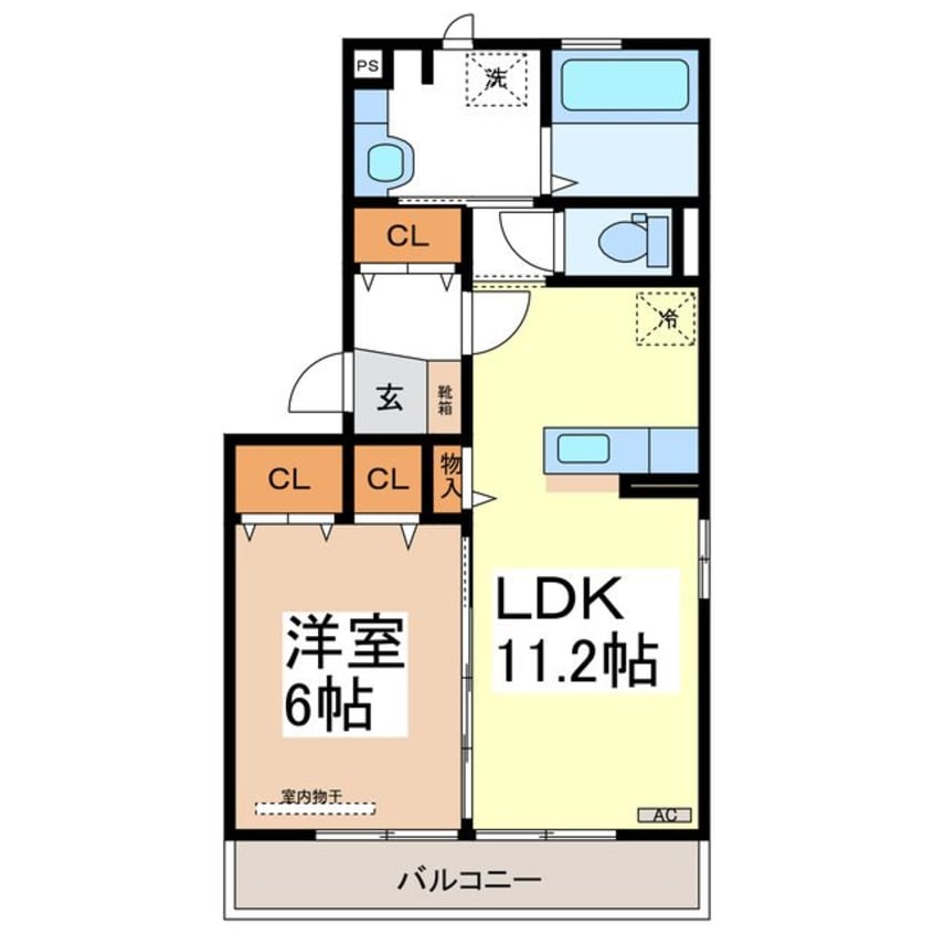 間取図 レグラス稲里Ｆ