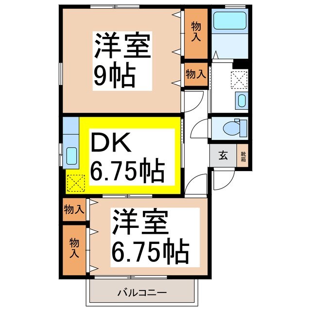 間取り図 グリーンコートアザレア館