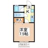 パインブリッジ 1Kの間取り