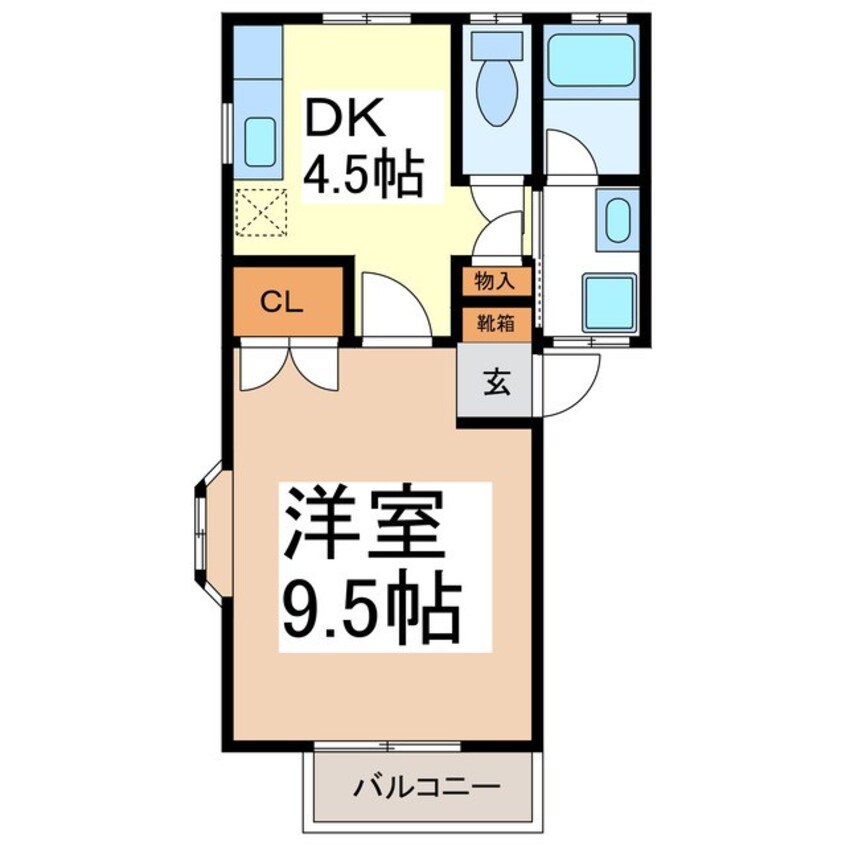間取図 カーサブル小島田