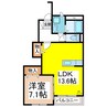 アーバンコート青木島 1LDKの間取り