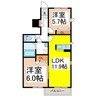 ＳＯＬＥＩＬ 2LDKの間取り