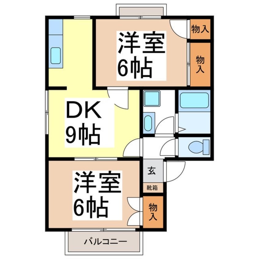 間取図 メゾン・ド・タハラＢ棟