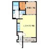 エクセレントロジェＢ 1LDKの間取り