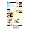 ジャンヌ 1LDKの間取り