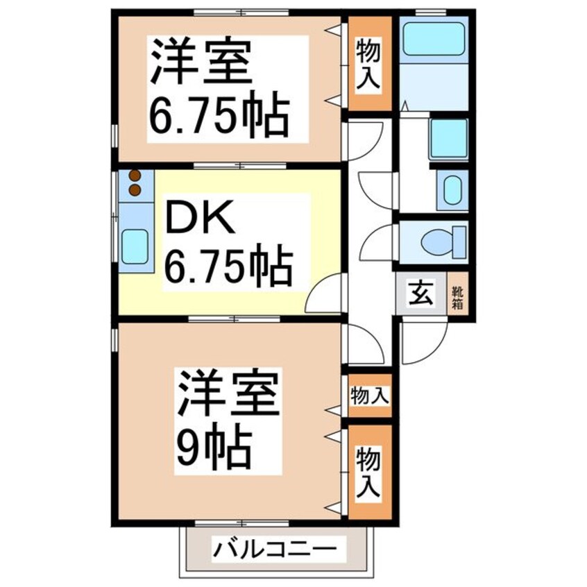 間取図 ハイカムール篠ノ井