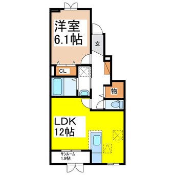間取図 サンフィオーレ三本柳