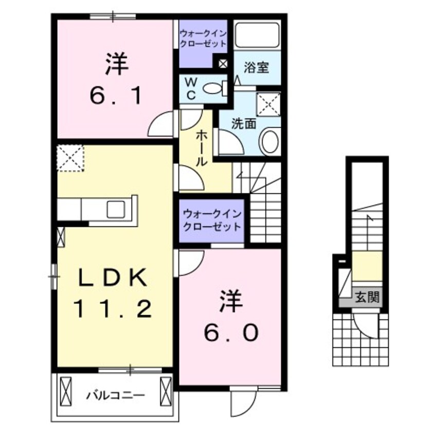 間取図 ヴィーヴェレIII