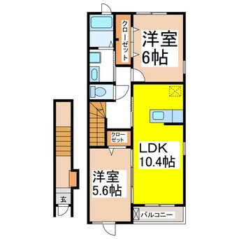間取図 アンジュールＡ