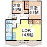 アドバンスアメニティ 2LDKの間取り