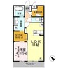 テルメ上山田 1LDKの間取り