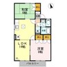パウゼ・ドゥ・アピスＢ 2LDKの間取り