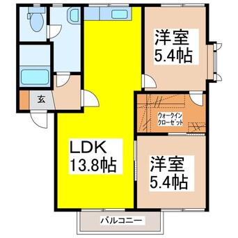 間取図 エーデルワイスＡ