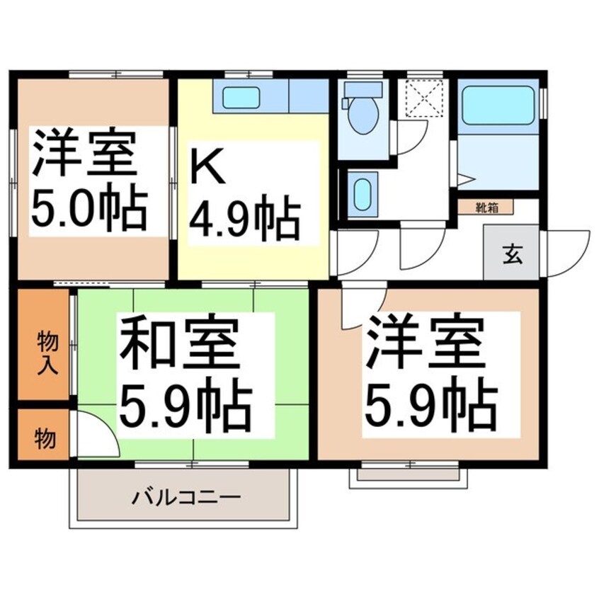 間取図 エスポアールＳＨＯＤＡIII　　VI