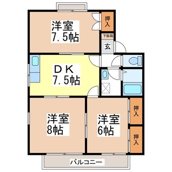 間取図 メゾン・ド・タハラＣ棟