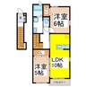 エスポワール 2LDKの間取り