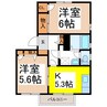 フォーレスセガミＡ 2Kの間取り