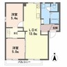 メゾンドフルール 2LDKの間取り