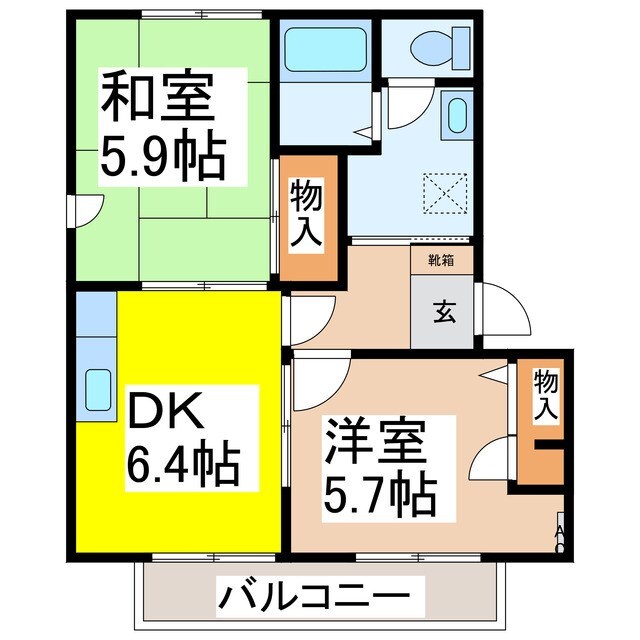 間取り図 サンライズ21A