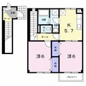 Ｋ・ビレッジの間取図