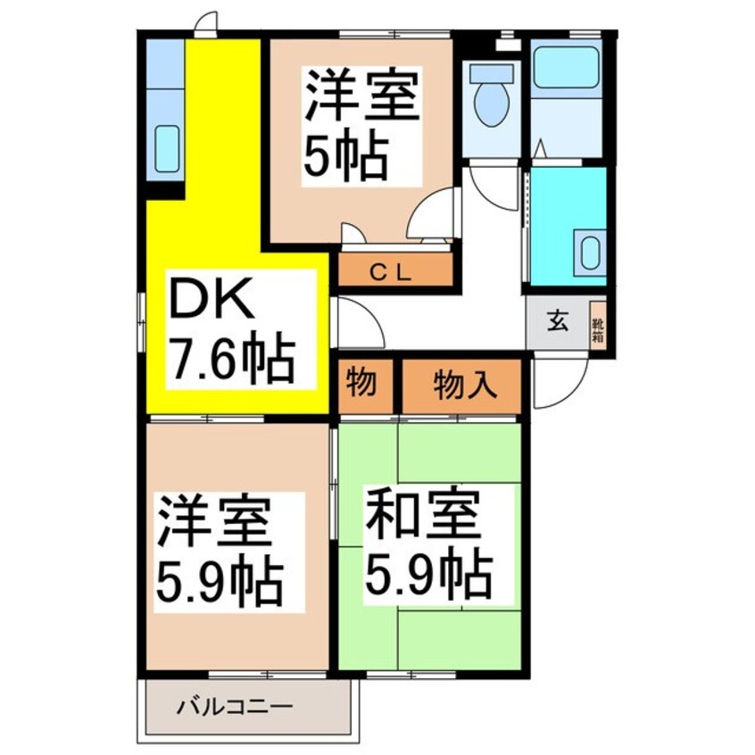 間取図 ディアスあんず