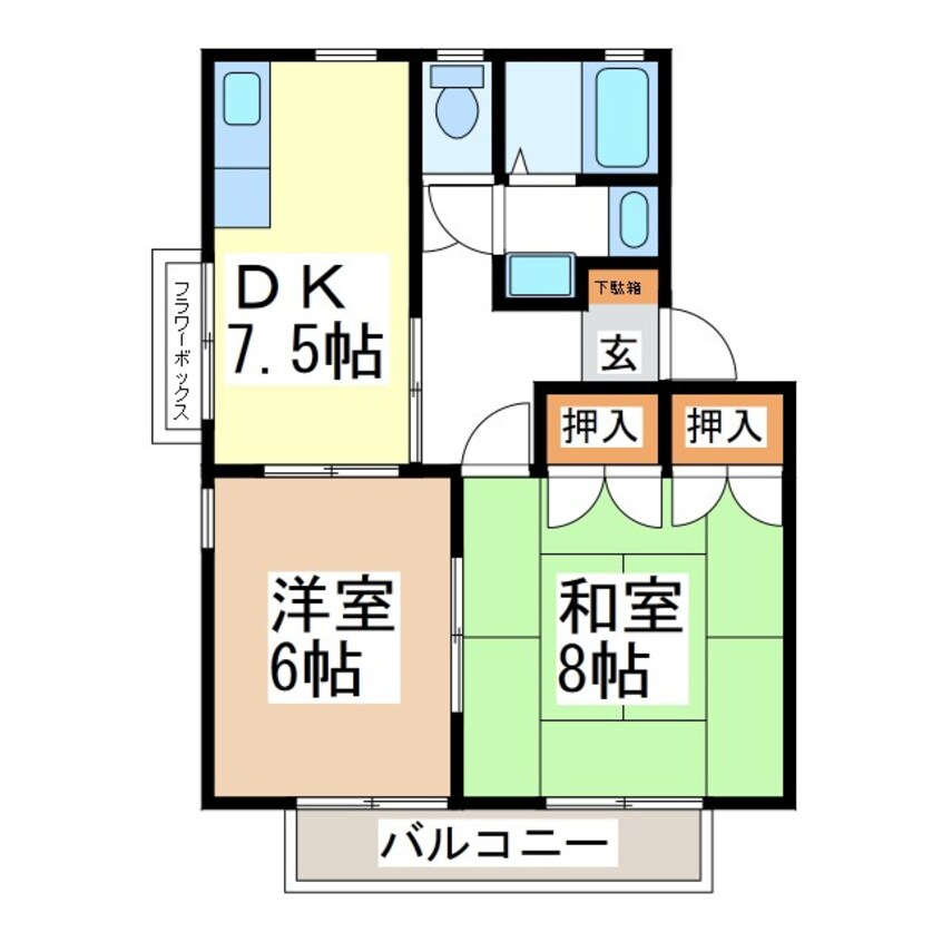 間取図 グランドール・アイＡ棟