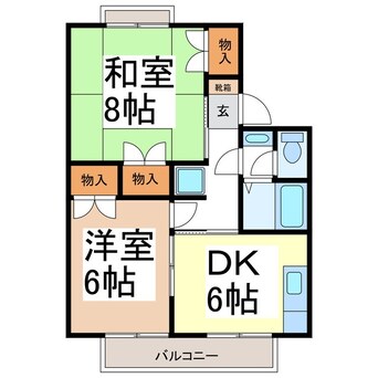 間取図 アーバンタウン北沢Ａ棟