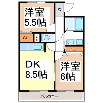 間取図 ディアコート