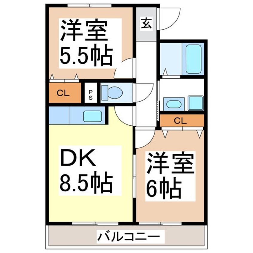 間取図 ディアコート