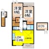 モデッサレーニア 2LDKの間取り