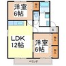 セジュール綱島Ａ 2LDKの間取り